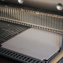 Weber Grills Crafted Glazed Baking Stone -BBQ Haven Shop weber crafted glazed baking stone on grill